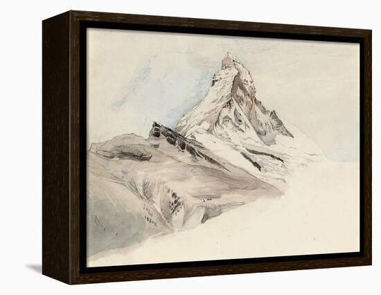 The Matterhorn, Switzerland, from the Northeast, 1849-John Ruskin-Framed Premier Image Canvas