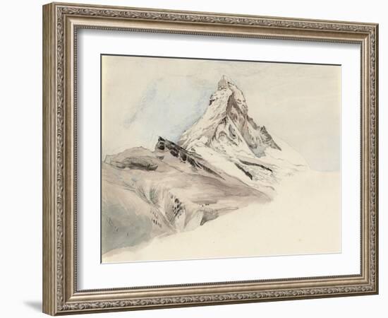 The Matterhorn, Switzerland, from the Northeast, 1849-John Ruskin-Framed Giclee Print