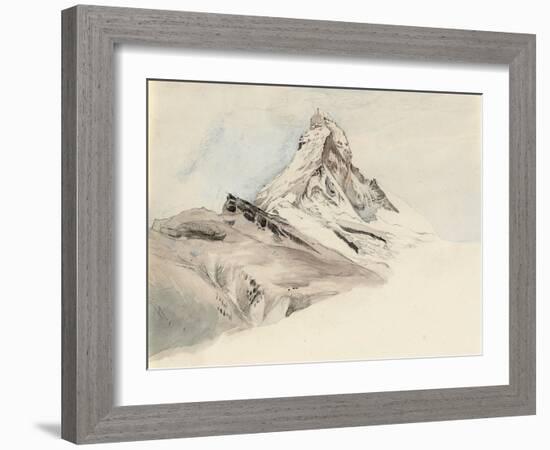 The Matterhorn, Switzerland, from the Northeast, 1849-John Ruskin-Framed Giclee Print