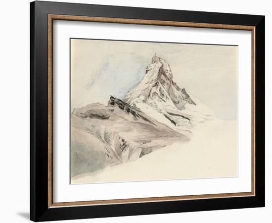 The Matterhorn, Switzerland, from the Northeast, 1849-John Ruskin-Framed Giclee Print