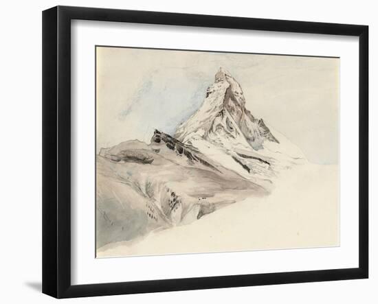 The Matterhorn, Switzerland, from the Northeast, 1849-John Ruskin-Framed Giclee Print