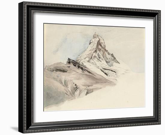 The Matterhorn, Switzerland, from the Northeast, 1849-John Ruskin-Framed Giclee Print