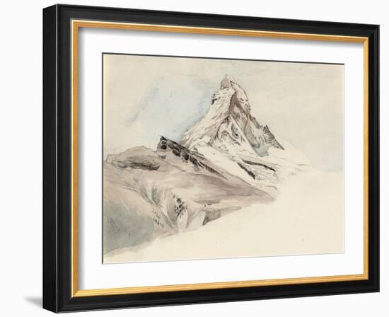 The Matterhorn, Switzerland, from the Northeast, 1849-John Ruskin-Framed Giclee Print