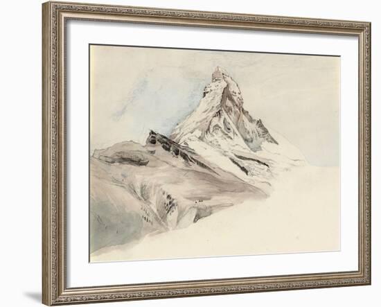 The Matterhorn, Switzerland, from the Northeast, 1849-John Ruskin-Framed Giclee Print