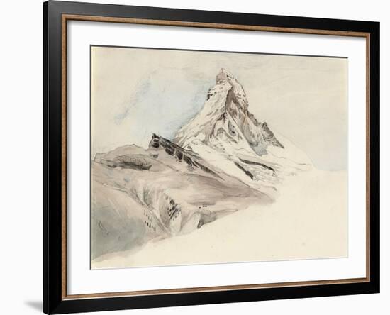 The Matterhorn, Switzerland, from the Northeast, 1849-John Ruskin-Framed Giclee Print