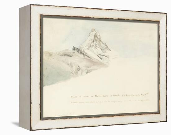The Matterhorn, Switzerland, from the Northeast, 1849-John Ruskin-Framed Premier Image Canvas