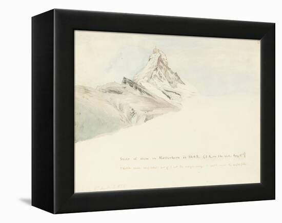 The Matterhorn, Switzerland, from the Northeast, 1849-John Ruskin-Framed Premier Image Canvas