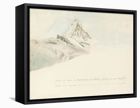 The Matterhorn, Switzerland, from the Northeast, 1849-John Ruskin-Framed Premier Image Canvas