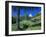 The Matterhorn Towering Above Green Pastures and Wooden Huts, Swiss Alps, Switzerland-Ruth Tomlinson-Framed Photographic Print