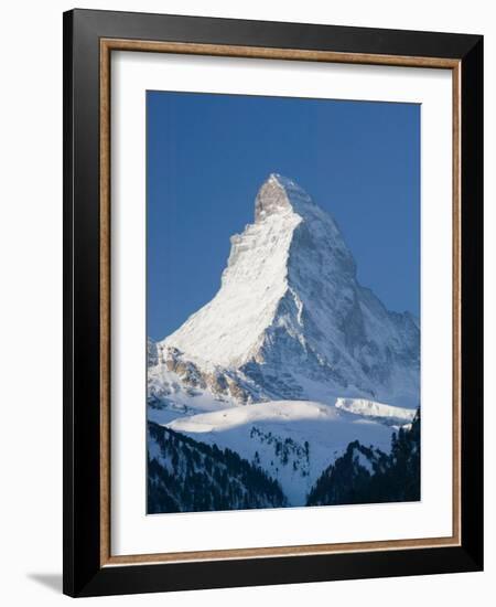 The Matterhorn, Zermatt, Valais, Wallis, Switzerland-Walter Bibikow-Framed Photographic Print