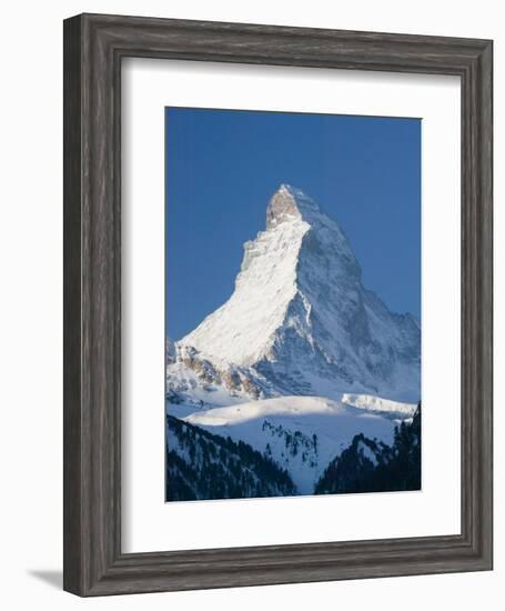 The Matterhorn, Zermatt, Valais, Wallis, Switzerland-Walter Bibikow-Framed Photographic Print