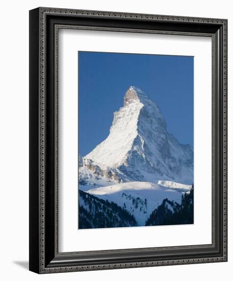 The Matterhorn, Zermatt, Valais, Wallis, Switzerland-Walter Bibikow-Framed Photographic Print