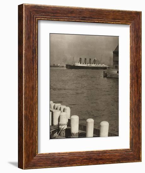 The Mauretania, 1910-Alfred Stieglitz-Framed Art Print