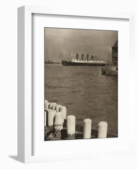 The Mauretania, 1910-Alfred Stieglitz-Framed Art Print