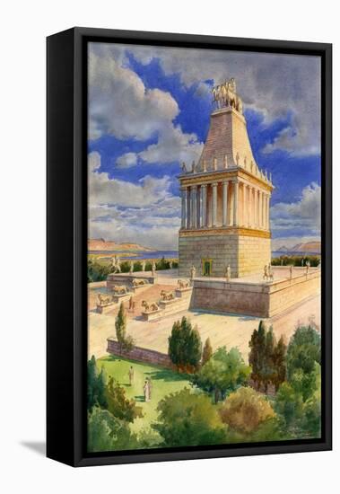 The Mausoleum at Halicarnassus-English School-Framed Premier Image Canvas