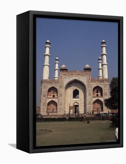 The Mausoleum of Akbar the Great, Sikandra, Agra, Uttar Pradesh, India-Robert Harding-Framed Premier Image Canvas