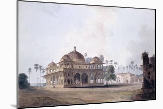 The Mausoleum of Makhdum Shah Daulat, Maner, Bihar, C.1788-1796 (Pencil, Pen and Grey Ink, W/C)-Thomas & William Daniell-Mounted Giclee Print