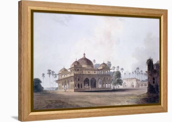 The Mausoleum of Makhdum Shah Daulat, Maner, Bihar, C.1788-1796 (Pencil, Pen and Grey Ink, W/C)-Thomas & William Daniell-Framed Premier Image Canvas