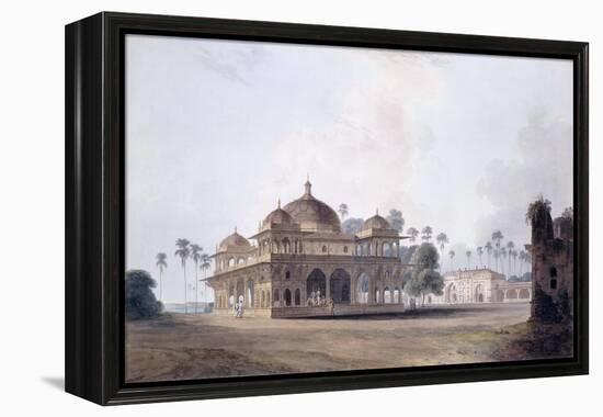 The Mausoleum of Makhdum Shah Daulat, Maner, Bihar, C.1788-1796 (Pencil, Pen and Grey Ink, W/C)-Thomas & William Daniell-Framed Premier Image Canvas