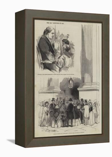 The May Meetings of 1846-null-Framed Premier Image Canvas