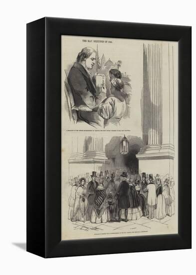 The May Meetings of 1846-null-Framed Premier Image Canvas