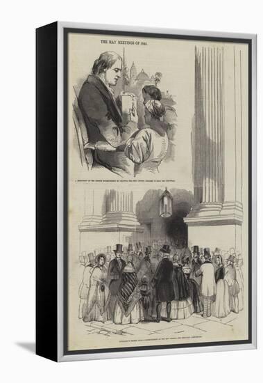 The May Meetings of 1846-null-Framed Premier Image Canvas