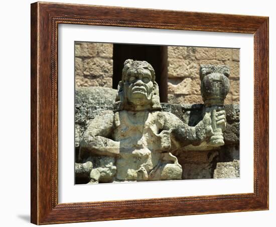 The Mayan Rain God Chac, Western Highlands, Honduras-Robert Francis-Framed Photographic Print