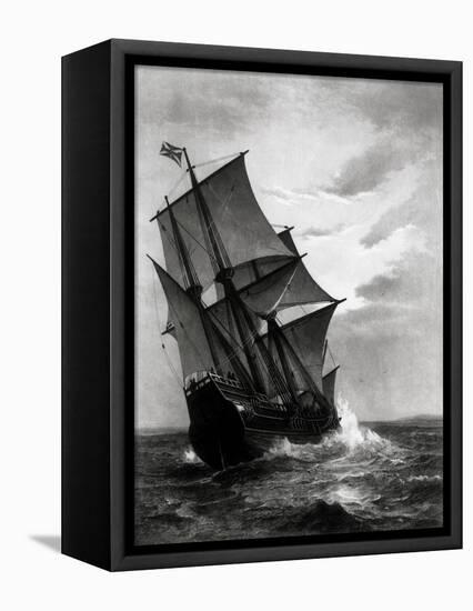 The Mayflower, Engraved and Pub. by John A. Lowell, Boston, 1905-Marshall Johnson-Framed Premier Image Canvas