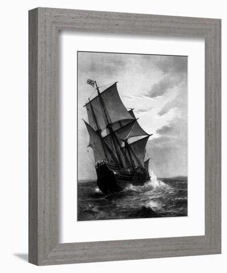 The Mayflower, Engraved and Pub. by John A. Lowell, Boston, 1905-Marshall Johnson-Framed Giclee Print