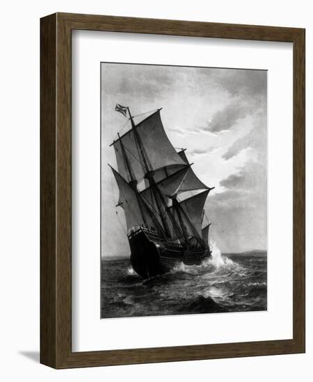 The Mayflower, Engraved and Pub. by John A. Lowell, Boston, 1905-Marshall Johnson-Framed Giclee Print