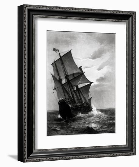 The Mayflower, Engraved and Pub. by John A. Lowell, Boston, 1905-Marshall Johnson-Framed Giclee Print