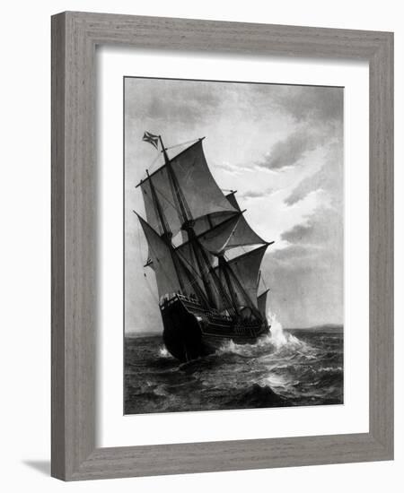 The Mayflower, Engraved and Pub. by John A. Lowell, Boston, 1905-Marshall Johnson-Framed Giclee Print