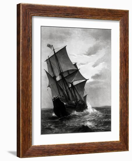 The Mayflower, Engraved and Pub. by John A. Lowell, Boston, 1905-Marshall Johnson-Framed Giclee Print