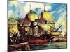 The Mayflower Leaves Plymouth-McConnell-Mounted Giclee Print