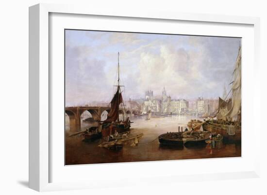 The Mayor's Barge on the Tyne, 1828-John Wilson Carmichael-Framed Giclee Print
