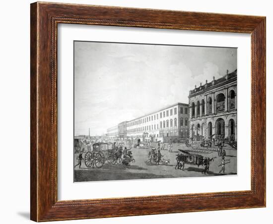 The Mayor's Court and Writers' Building, Calcutta, 1786-Thomas & William Daniell-Framed Giclee Print