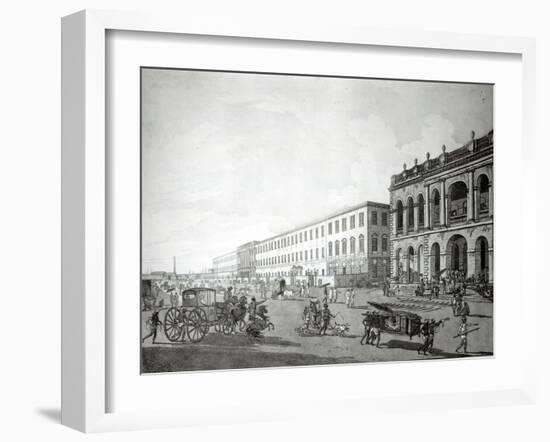 The Mayor's Court and Writers' Building, Calcutta, 1786-Thomas & William Daniell-Framed Giclee Print