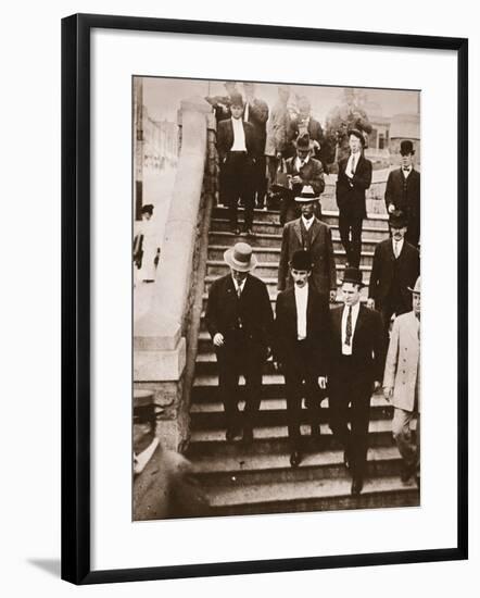 The Mcnamaras on their Way Back to Jail Having Changed their Pleas to Guilty, 1911-null-Framed Photographic Print