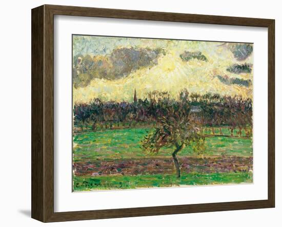 The Meadows at Éragny, Apple Tree, 1894-Camille Pissarro-Framed Giclee Print