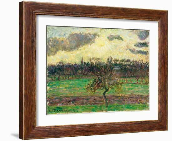 The Meadows at Éragny, Apple Tree, 1894-Camille Pissarro-Framed Giclee Print