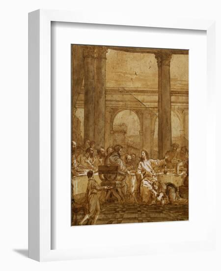 The Meal at the Pharisee Simon's House (Luke 7)-Giovanni Battista Tiepolo-Framed Giclee Print