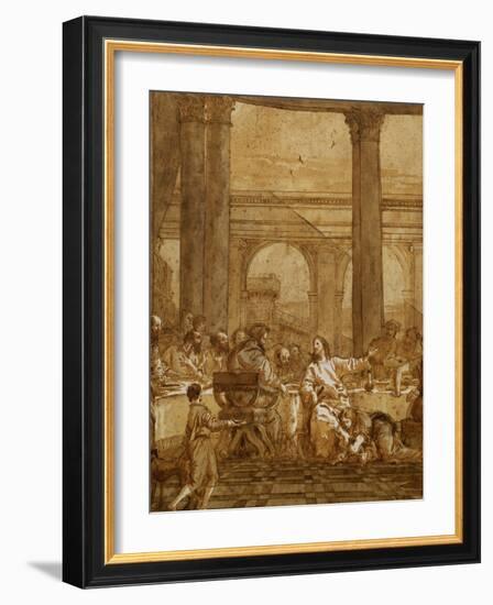 The Meal at the Pharisee Simon's House (Luke 7)-Giovanni Battista Tiepolo-Framed Giclee Print