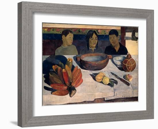 The Meal (Banana), 1891-Paul Gauguin-Framed Giclee Print