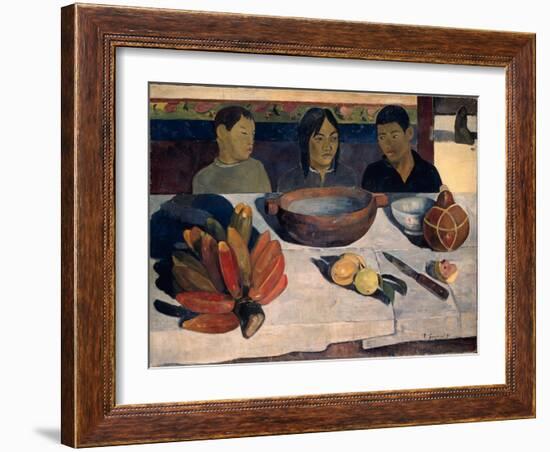 The Meal (Banana), 1891-Paul Gauguin-Framed Giclee Print