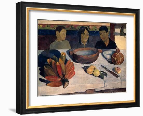 The Meal (Banana), 1891-Paul Gauguin-Framed Giclee Print