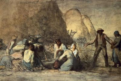 The Meal of the Harvesters' Giclee Print - Jean-François Millet | Art.com