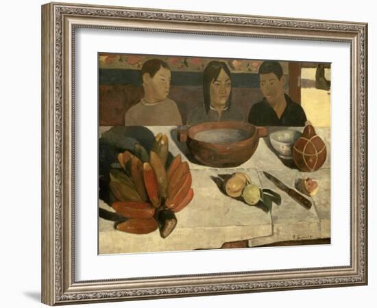 The Meal (The Bananas), 1891-Paul Gauguin-Framed Giclee Print