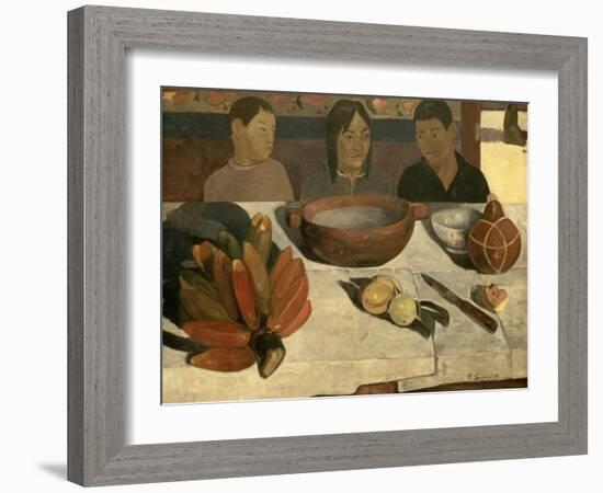 The Meal (The Bananas), 1891-Paul Gauguin-Framed Giclee Print