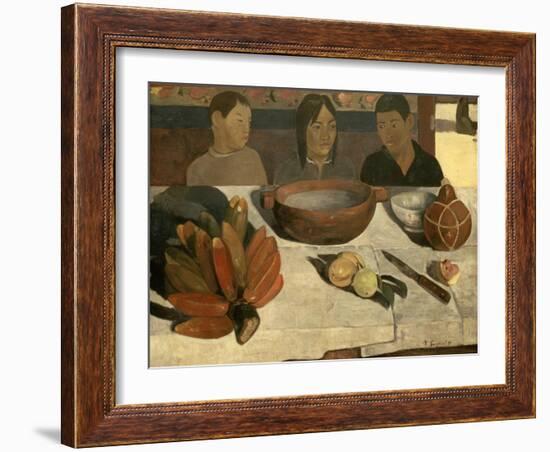 The Meal (The Bananas), 1891-Paul Gauguin-Framed Giclee Print