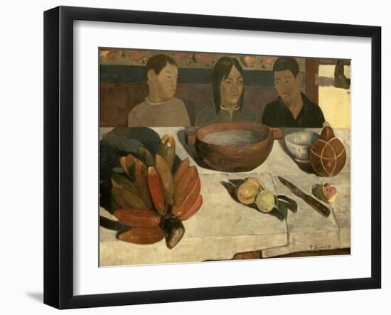 The Meal (The Bananas), 1891-Paul Gauguin-Framed Giclee Print